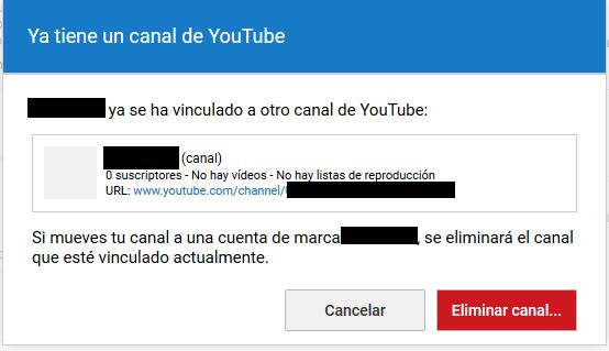 Youtube Eliminar canal