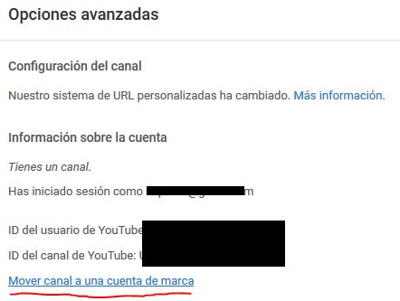 Youtube mover canal