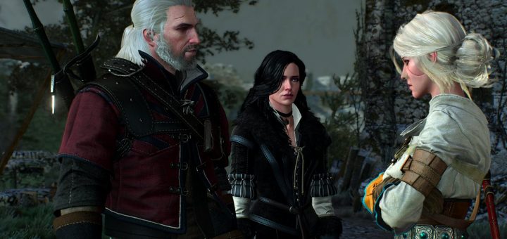 The Witcher Geralt,Yennefer y Ciri